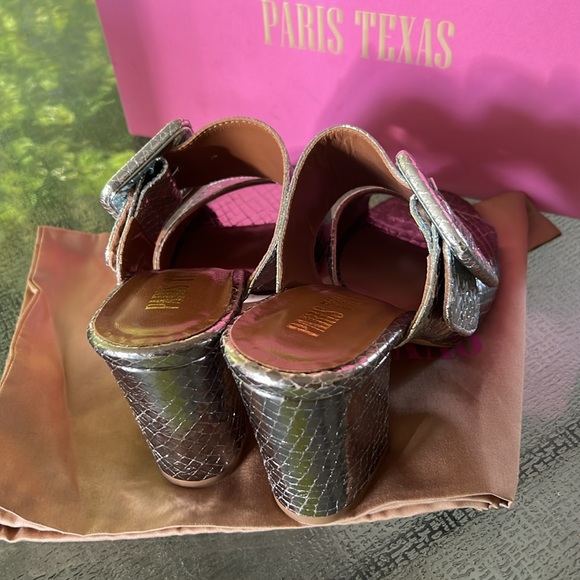Paris Texas Croc Embossed Sandals - Picture 4 of 10